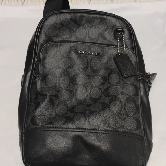 Coach | Bags | Nwt Coach Black Backpack With Signature  display picture 1